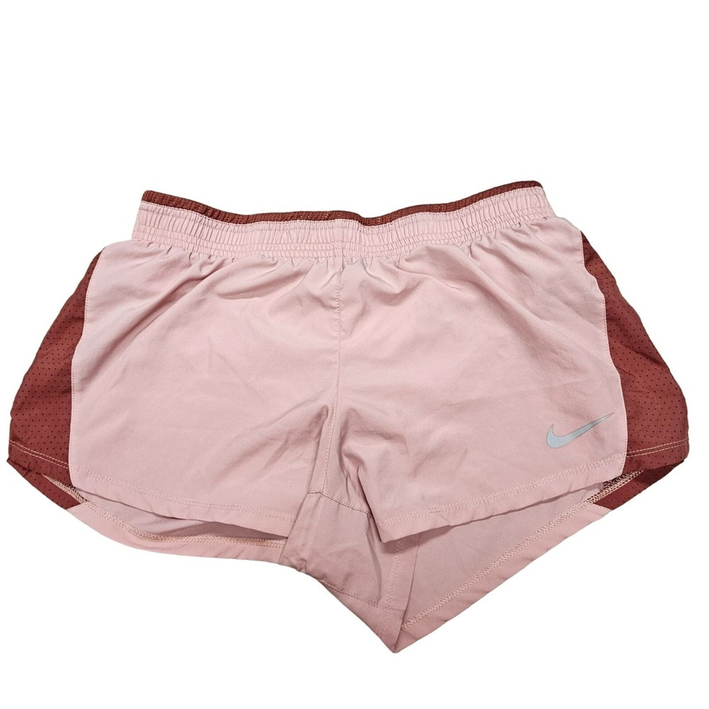 Nike Dri-Fit Womens Running Shorts Size M Pink &‎ Maroon